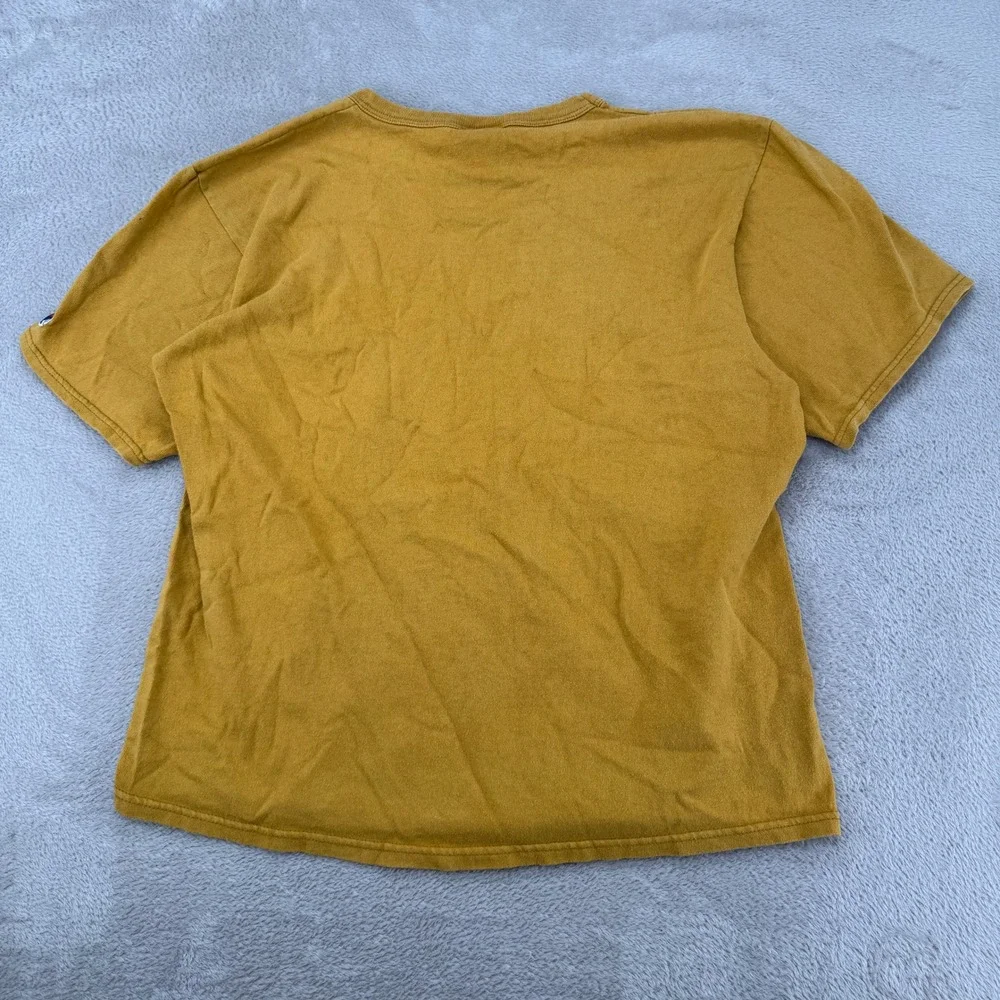 Vintage 90s Champion Purdue University Shirt Mens Large Yellow Streetwear Tee - Picture 2 of 5